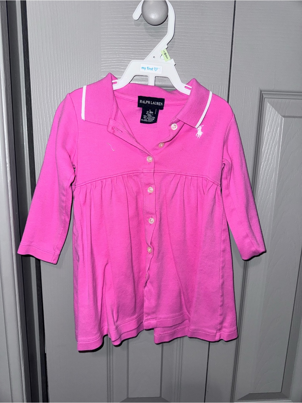 Ralph Lauren cotton toddler shirt/dress 12-18 months